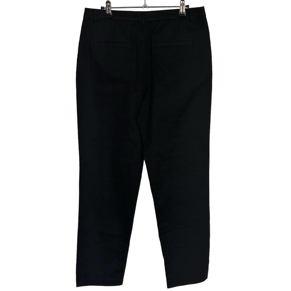 asos Black Flat Front Pants Sz 8 NWT - Picture 2 of 13